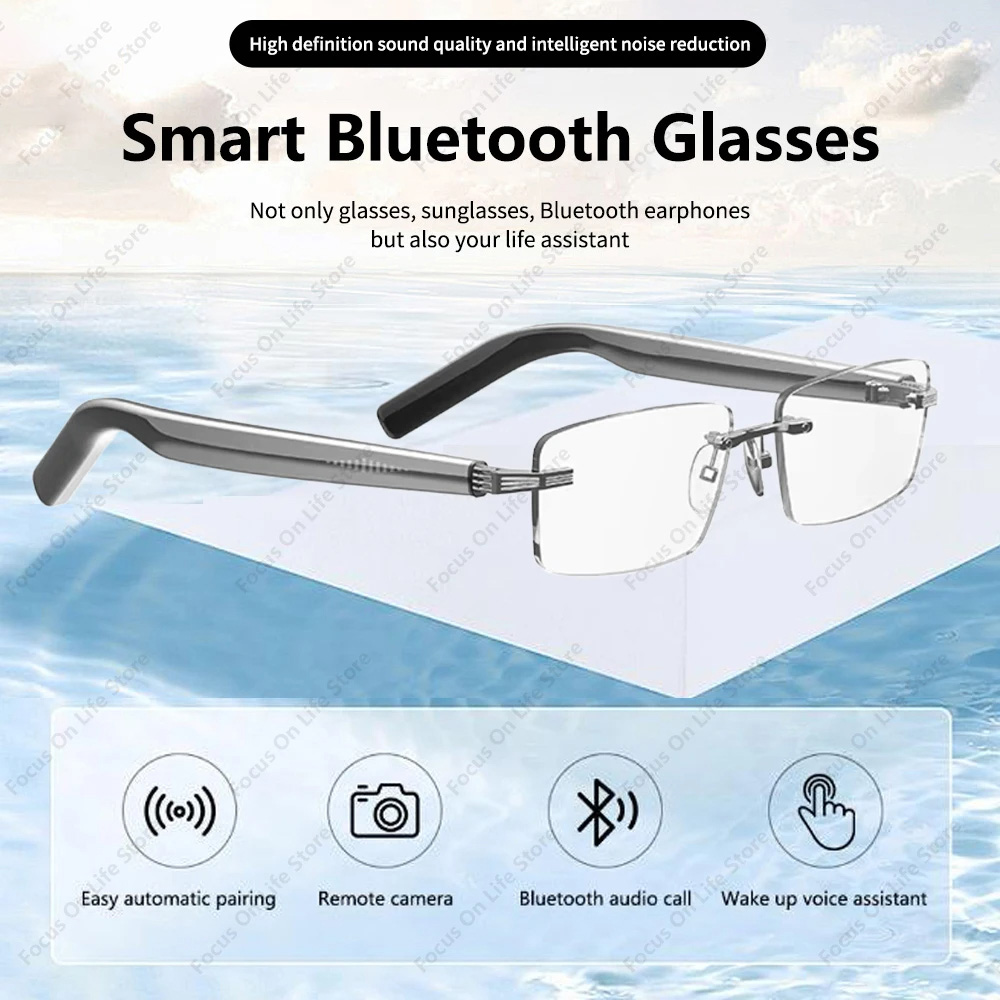 Audio Music Voice - Kacamata Bluetooth Pintar Headphone Nirkabel Kacamata