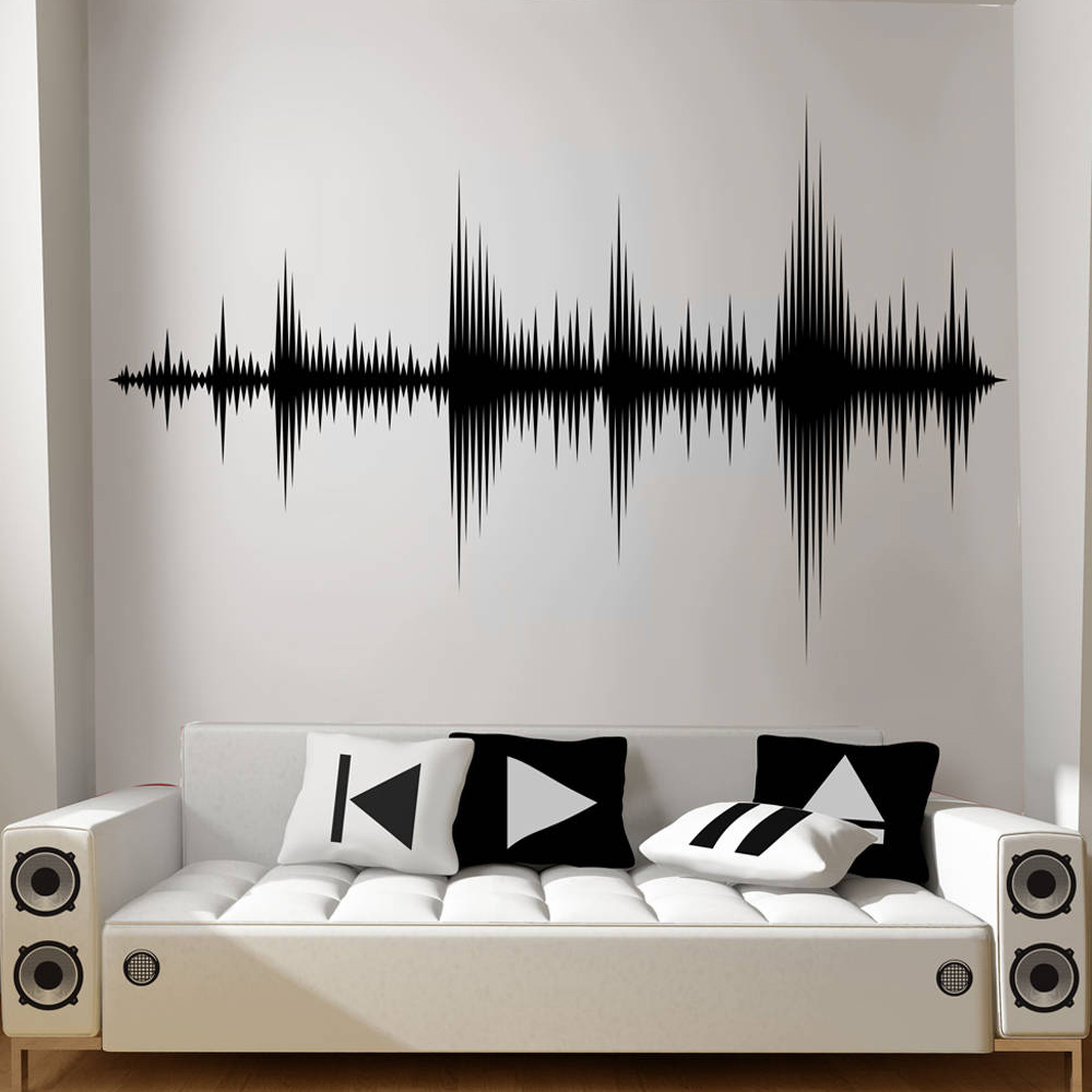 Audio Music Remover Free - Gelombang Audio Dinding Gelombang Suara Stiker