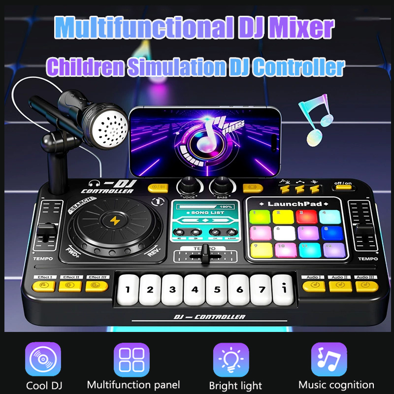 Audio Music Maker - Mixer DJ Multifungsi Simulasi DJ Anak-anak