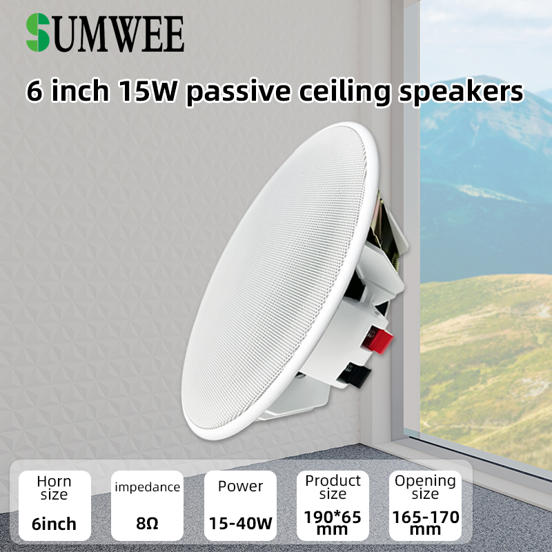Speaker Plafon 6 Inci 8ohm Sua - Audio Music Background ulasan dan harga