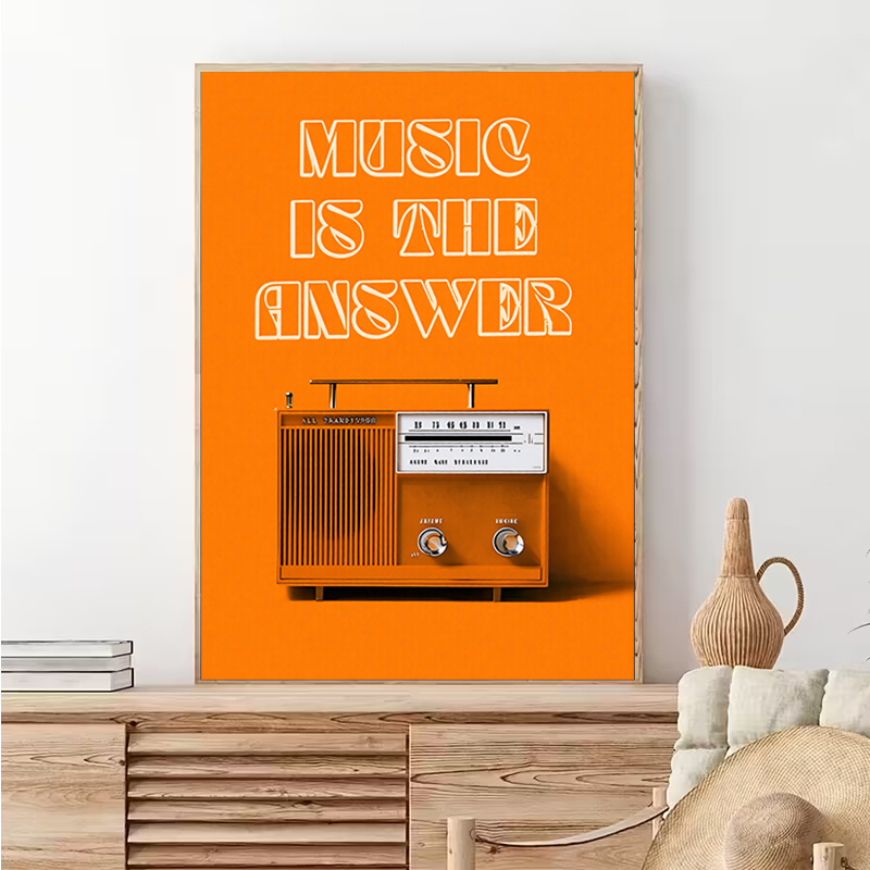 Lukisan Kanvas Tanpa Bingkai S - Audio Music Background ulasan dan harga