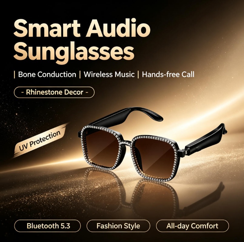 Kacamata Audio Pintar Berhias  - Audio Music Voice ulasan dan harga