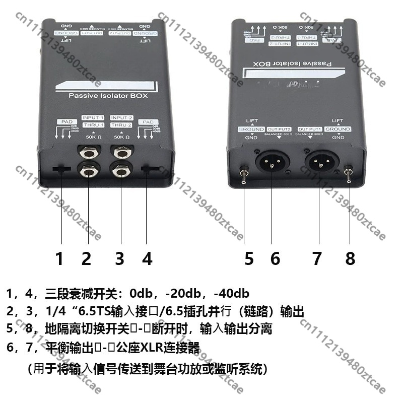 Unit DI Instrumen Pasif 6.5 Fi - Audio Music Remover Free ulasan dan harga