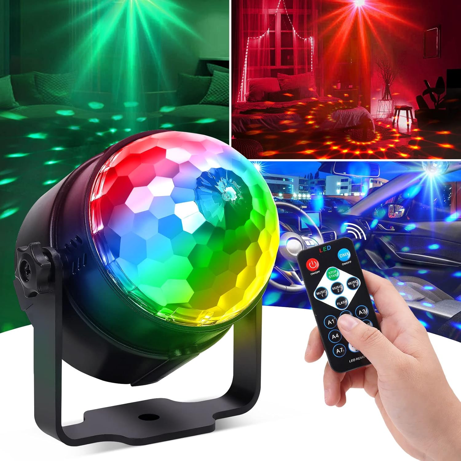 RGB lampu disko panggung LED l - Audio Music Dj ulasan dan harga