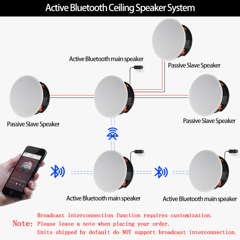 Speaker Langit-Langit Nirkabel - Audio Music Background ulasan dan harga